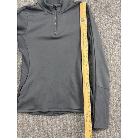Under Armour Sweater Womens Medium Gray Half Zip Pullover Athletic Training - Picture 4 of 6